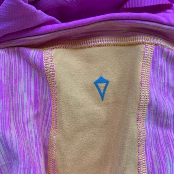 Girls Ivivva pink and Orange perfect your practice reversible jacket size 10 - Picture 6 of 7